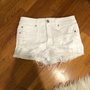 White AE Hi-Rise Stretch Shortie